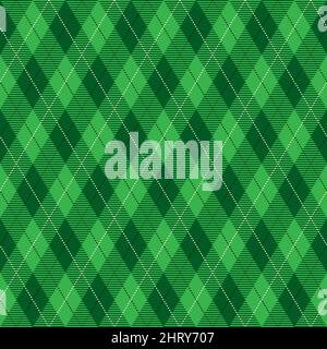 St. Patrick's Day seamless pattern. Tileable vector background in Irish classic style. Stock Vector