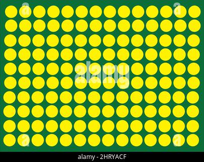 Vector graphics showing the surface on which the yellow circles are placed. Stock Vector
