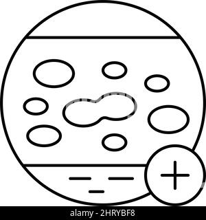 autoimmune skin disease clinic line icon vector illustration Stock ...