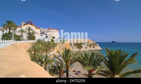 Cala del Mal Pas beach of Benidorm in Spain Stock Photo