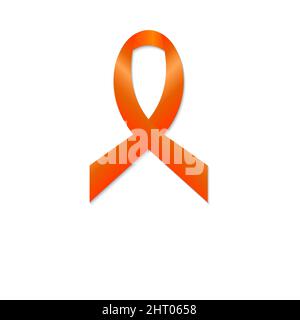 Multiple sclerosis ribbon, conceptual illustration Stock Photo