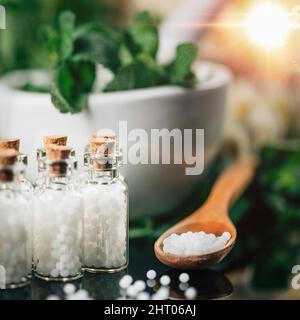 Homeopathy remedies Stock Photo