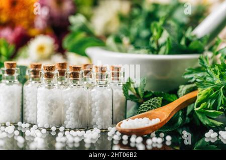 Homeopathy remedies Stock Photo