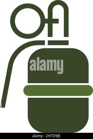 Grenade icon illustration design template Stock Vector