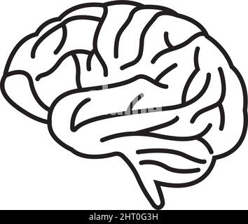Brain icon design template vector isolated illustration Stock Vector ...