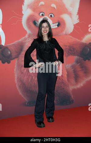 Chiara Fabiano attends at the red carpet of Disney movie Red at The