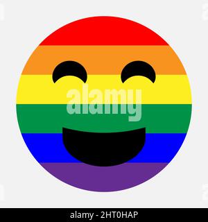 LGBT emoji vector illustration on white background Stock Vector