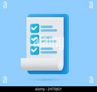 Clipboard and check marks Stock Vector