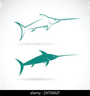 Vector image of sailfish on white background. Easy editable layered vector illustration. Stock Vector
