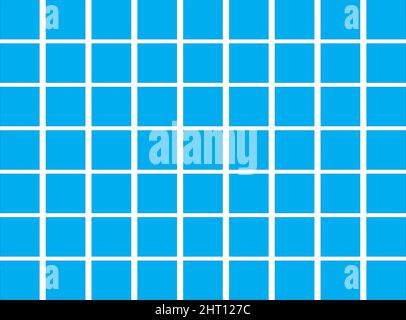 A graphic showing the texture created by evenly arranging light blue squares. Stock Vector