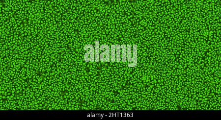 Fluffy green abstract dotted terry towel or carpet seamless pattern top view. Noise vector texture. Domestic cotton rug or mat closeup. Woollen soft c Stock Vector