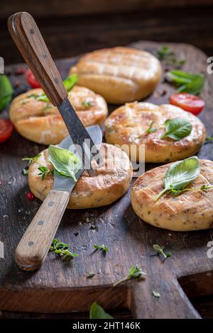 Grilled Halloumi Cheese with Cherry Tomatoes, Tasty Appetizer, Salad ...