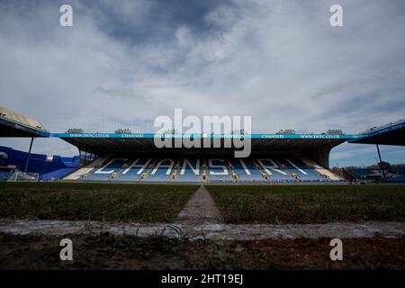Sheffield, UK. 26th Feb, 2022. General interior view of Hillsborough Stadium, Home Stadium of Sheffield Wednesday in Sheffield, United Kingdom on 2/26/2022. (Photo by Ben Early/News Images/Sipa USA) Credit: Sipa USA/Alamy Live News Stock Photo