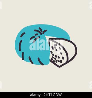 Goat Cheese flat icon. Farm animal sign. Graph symbol for your web site design, logo, app, UI. Vector illustration Stock Vector
