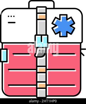 medical kit color icon vector illustration Stock Vector