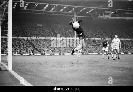 European Cup Winners Cup Final at Wembley Stadium. West Ham United 2 v 1860 Munich 0. Action from the match.  19th May 1965. Stock Photo