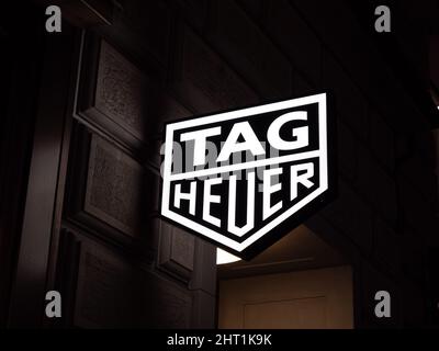 Zurich Switzerland December 30 2021 TAG Heuer is a Swiss