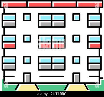 co-op house color icon vector illustration Stock Vector Image & Art - Alamy