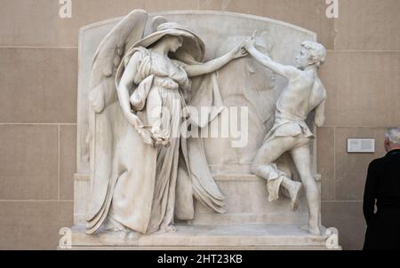 Charles Engelhard Court in The American Art Wing, The Metropolitan Museum of Art, NYC, USA Stock Photo