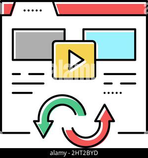 files converter color icon vector illustration Stock Vector Image & Art ...