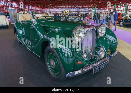 Madrid, Spain. 26th Feb, 2022. Lagonda 6g is exhibited during the Madrid International Classic Vehicle Show held at Ifema from February 25 to 27. Credit: SOPA Images Limited/Alamy Live News Stock Photo