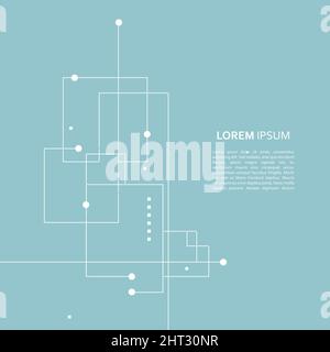 Vector blue background with repeating squares Stock Vector