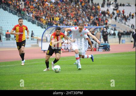 Sabir Bougrine(11) Of EST And Mootez Zaddem Of ESS During The Match ...