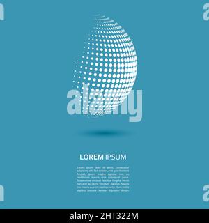 Vector halftone spheres Stock Vector