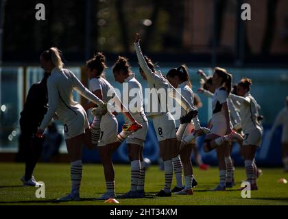 Sassuolo, Europe. 26th Feb, 2022. Sassuolo, Italy, February 26 2022: Team Milan during the Serie A Femminile game between Sassuolo and Milan at Stadio Enzo Ricci in Sassuolo, Italy Michele Finessi/SPP Credit: SPP Sport Press Photo. /Alamy Live News Stock Photo