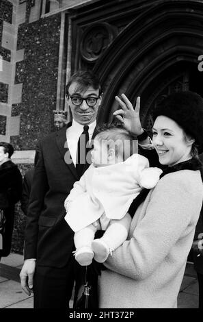 Maxwell, the son of Roy Hudd and his wife Ann, is christened at Croydon ...