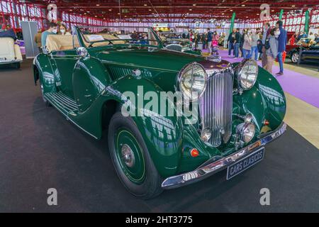 Madrid, Spain. 26th Feb, 2022. Lagonda 6g is exhibited during the Madrid International Classic Vehicle Show held at Ifema from February 25 to 27. (Photo by Atilano Garcia/SOPA Images/Sipa USA) Credit: Sipa USA/Alamy Live News Stock Photo
