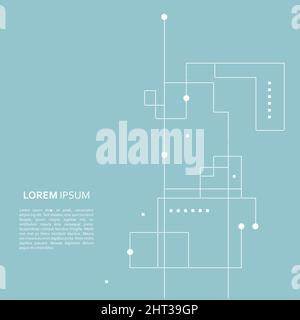 Vector blue background with repeating squares Stock Vector