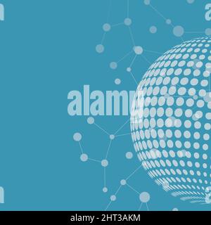 Structure molecule and communication background Stock Vector