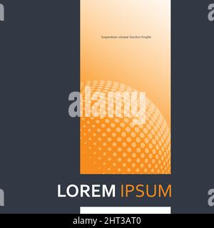 Vector design headline page. Can be use for cover, annual report, flyer, poster in square size Stock Vector