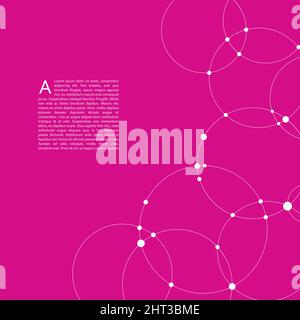 Abstract background with overlapping circles Stock Vector
