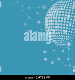 Molecule structure vector illustration background Stock Vector