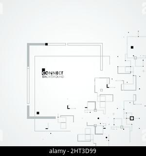 Line, square, circle elements Stock Vector