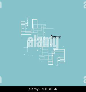 Urban vector architectural background Stock Vector