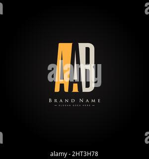AAB logo. AAB letter. AAB letter logo design. Initials AAB logo linked ...
