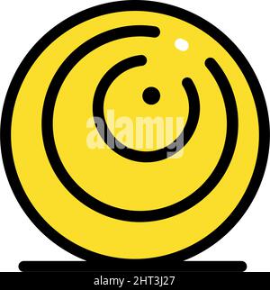 Premium quality icon of fitness and weight loss. Modern flat colored pictogram concept. Simple vector design of web graphics. Stock Vector