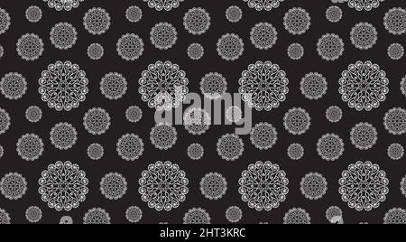 Abstract seamless floral background, pattern for Holiday packaging. Vector illustration Stock Vector