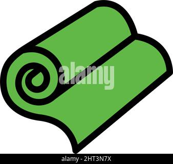 Premium quality icon of fitness and weight loss. Modern flat colored pictogram concept. Simple vector design of web graphics. Stock Vector