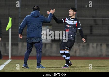 Lugano, Switzerland. 26th Feb, 2022. Lugano Fans during the Super League  match between FC Lugano and FC Servette at Cornaredo Stadium in Lugano,  Switzerland Cristiano Mazzi/SPP Credit: SPP Sport Press Photo. /Alamy