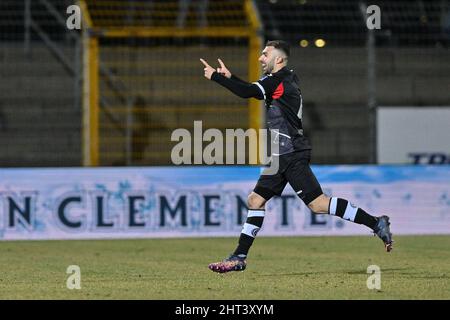 Lugano, Switzerland. 26th Feb, 2022. Lugano Fans during the Super League  match between FC Lugano and FC Servette at Cornaredo Stadium in Lugano,  Switzerland Cristiano Mazzi/SPP Credit: SPP Sport Press Photo. /Alamy