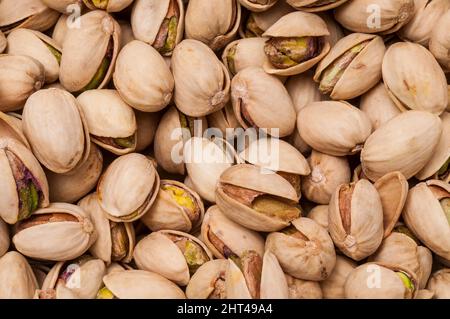 Pistachio nuts in the shells. Stock Photo