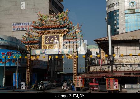 Tien Hou Temple (Temple of the Queen of Heaven) on Cijin Island in Kaohsiung, Taiwan Stock Photo