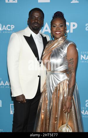 Daniel Kaluuya and Charlese Antoinette Jones arrive at the 53rd NAACP ...