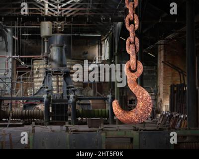 The old rusty hook Stock Photo