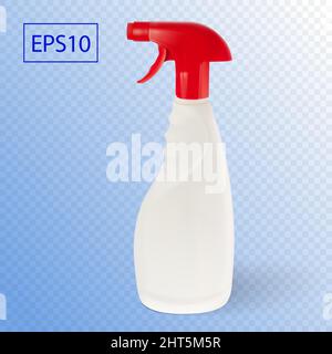 Realistic spray gun on a transparent background.  Stock Vector