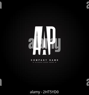 AAP logo. AAP letter. AAP letter logo design. Initials AAP logo linked ...